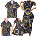 Dockers NAIDOC Week 2026 Personalised Family Matching Short Sleeve Bodycon Dress and Hawaiian Shirt 50 Years of Deadly Aboriginal Art