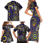 Dockers NAIDOC Week 2026 Personalised Family Matching Short Sleeve Bodycon Dress and Hawaiian Shirt 50 Years of Deadly Aboriginal Art