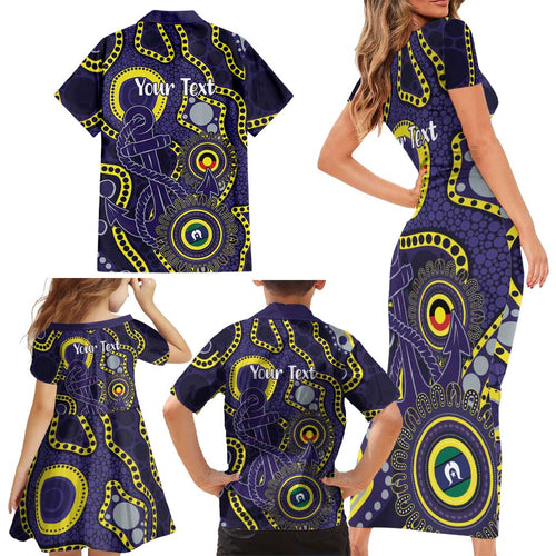 Dockers NAIDOC Week 2026 Personalised Family Matching Short Sleeve Bodycon Dress and Hawaiian Shirt 50 Years of Deadly Aboriginal Art