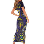 Dockers NAIDOC Week 2026 Personalised Family Matching Short Sleeve Bodycon Dress and Hawaiian Shirt 50 Years of Deadly Aboriginal Art