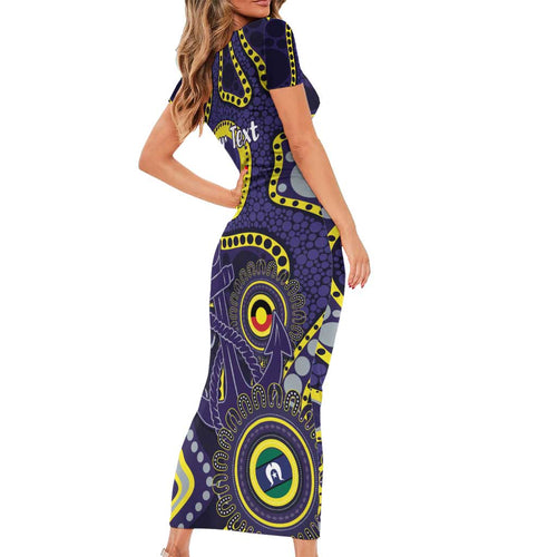 Dockers NAIDOC Week 2026 Personalised Family Matching Short Sleeve Bodycon Dress and Hawaiian Shirt 50 Years of Deadly Aboriginal Art