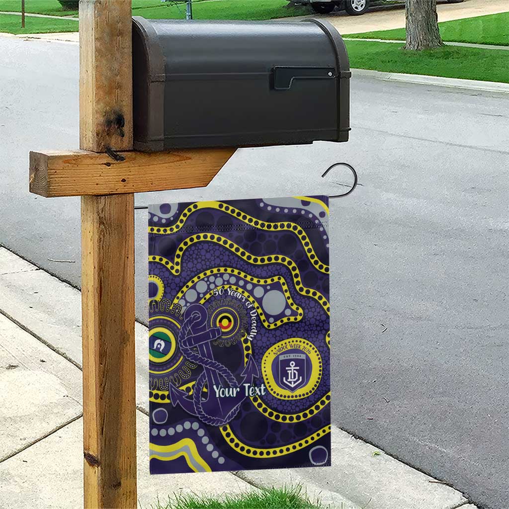 Dockers NAIDOC Week 2026 Personalised Garden Flag 50 Years of Deadly Aboriginal Art