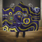 Dockers NAIDOC Week 2026 Personalised Hooded Blanket 50 Years of Deadly Aboriginal Art