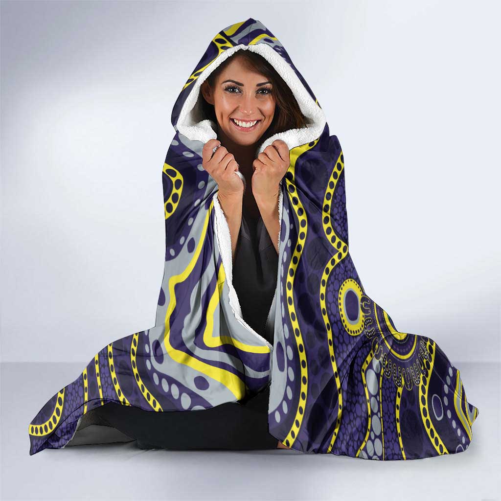 Dockers NAIDOC Week 2026 Personalised Hooded Blanket 50 Years of Deadly Aboriginal Art