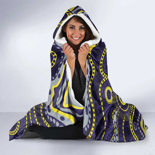 Dockers NAIDOC Week 2026 Personalised Hooded Blanket 50 Years of Deadly Aboriginal Art