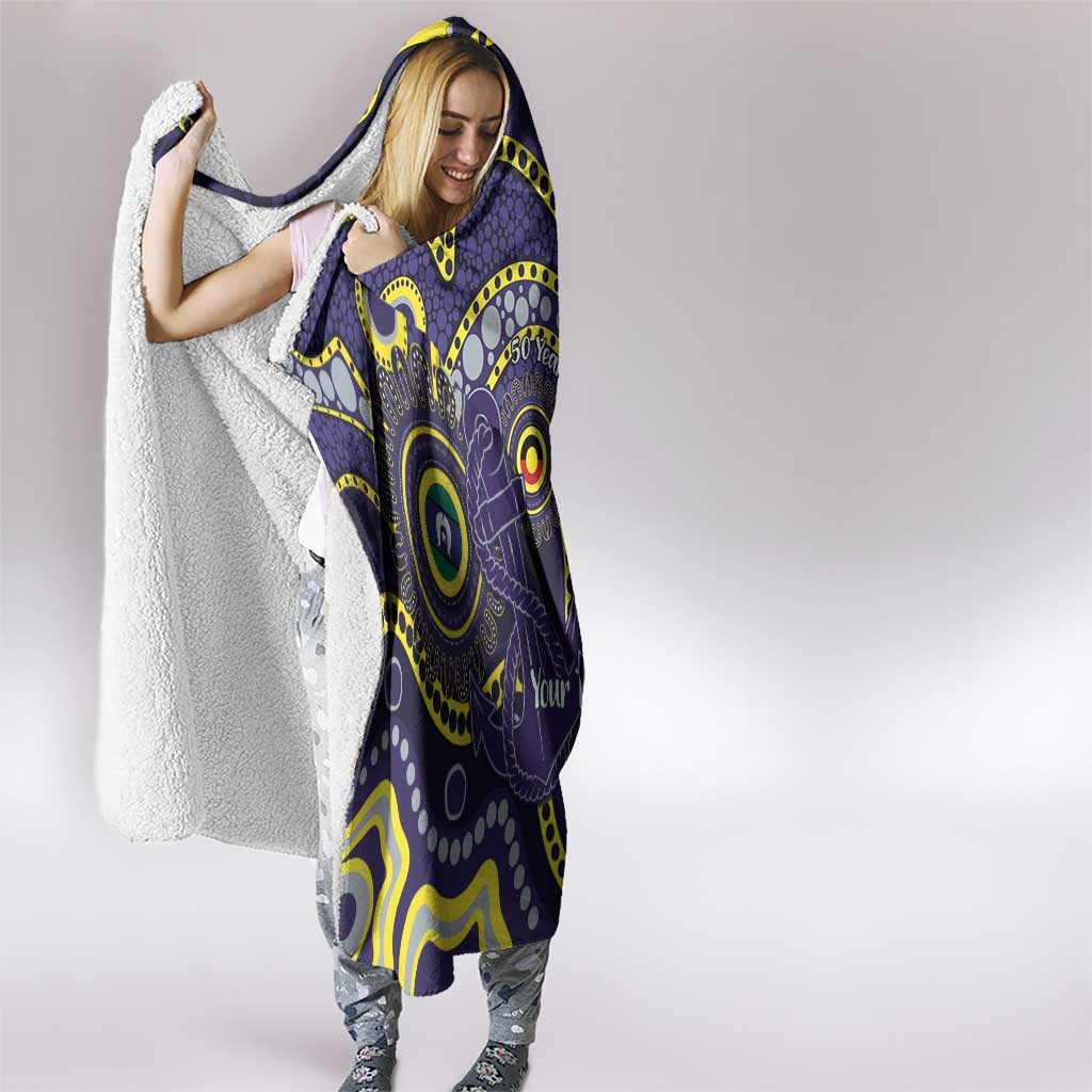 Dockers NAIDOC Week 2026 Personalised Hooded Blanket 50 Years of Deadly Aboriginal Art