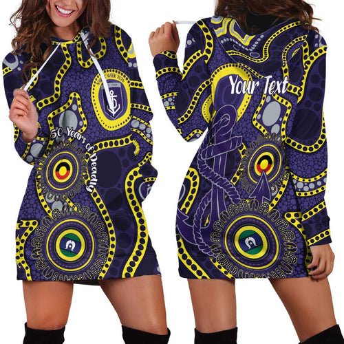 Dockers NAIDOC Week 2026 Personalised Hoodie Dress 50 Years of Deadly Aboriginal Art