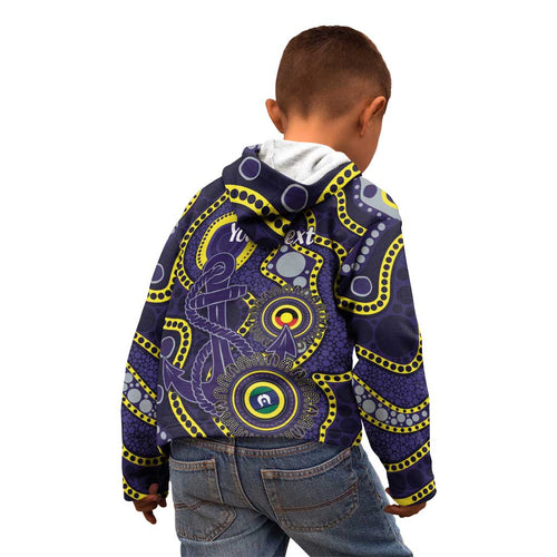 Dockers NAIDOC Week 2026 Personalised Kid Hoodie 50 Years of Deadly Aboriginal Art
