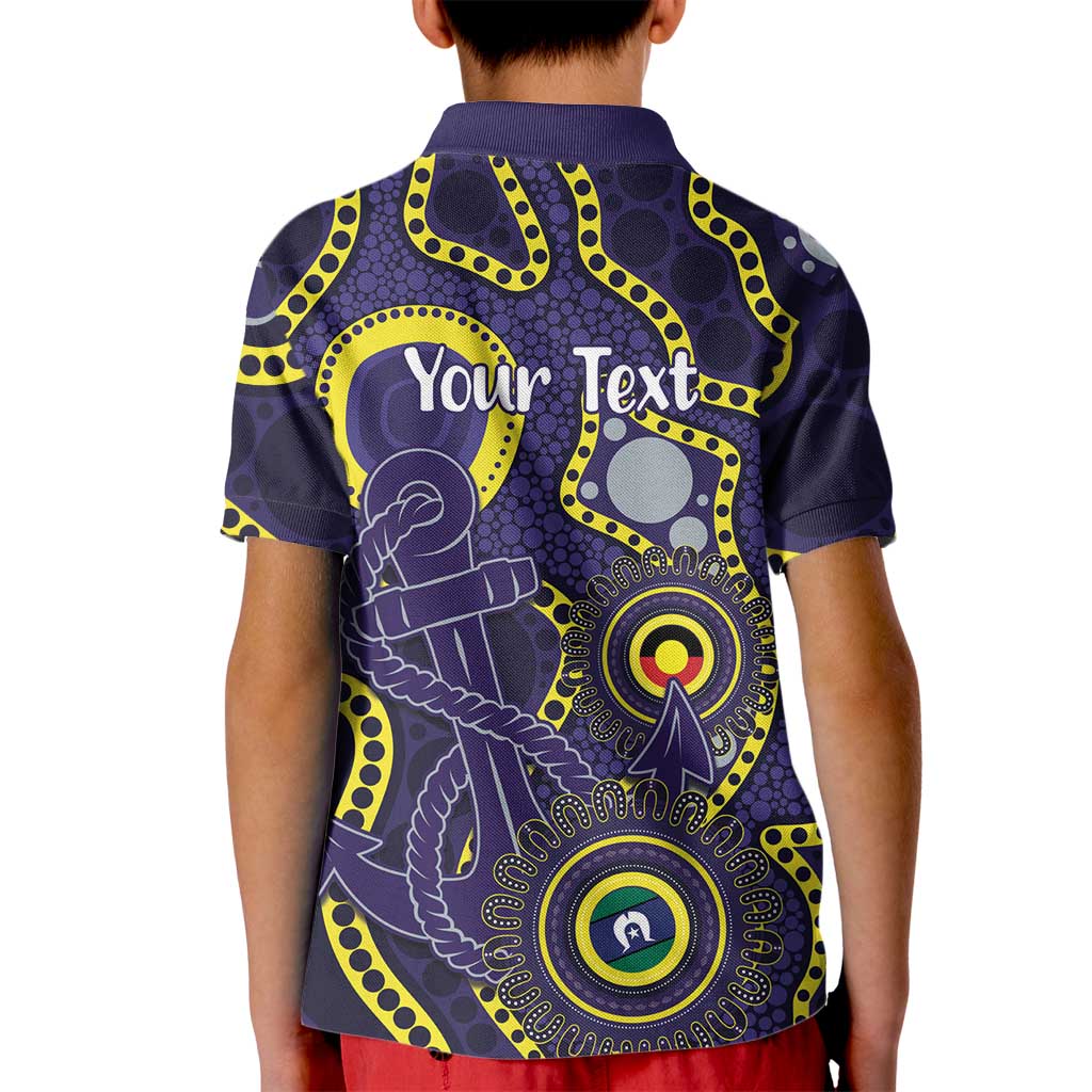 Dockers NAIDOC Week 2026 Personalised Kid Polo Shirt 50 Years of Deadly Aboriginal Art