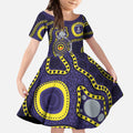 Dockers NAIDOC Week 2026 Personalised Kid Short Sleeve Dress 50 Years of Deadly Aboriginal Art