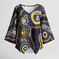 Dockers NAIDOC Week 2026 Personalised Kimono Sleeve Blouse 50 Years of Deadly Aboriginal Art