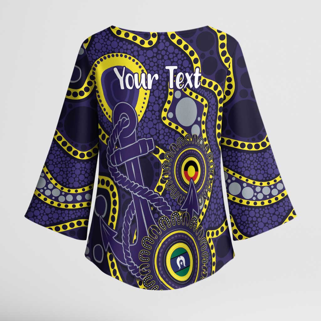 Dockers NAIDOC Week 2026 Personalised Kimono Sleeve Blouse 50 Years of Deadly Aboriginal Art