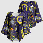 Dockers NAIDOC Week 2026 Personalised Kimono Sleeve Blouse 50 Years of Deadly Aboriginal Art