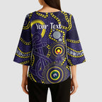 Dockers NAIDOC Week 2026 Personalised Kimono Sleeve Blouse 50 Years of Deadly Aboriginal Art