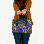 Dockers NAIDOC Week 2026 Personalised Leather Bag 50 Years of Deadly Aboriginal Art