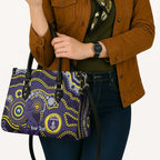 Dockers NAIDOC Week 2026 Personalised Leather Bag 50 Years of Deadly Aboriginal Art