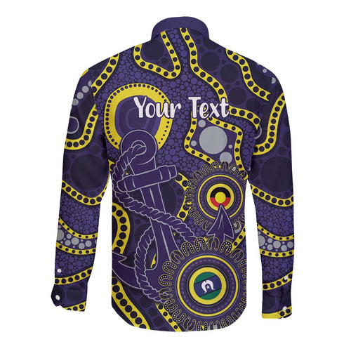 Dockers NAIDOC Week 2026 Personalised Long Sleeve Button Shirt 50 Years of Deadly Aboriginal Art