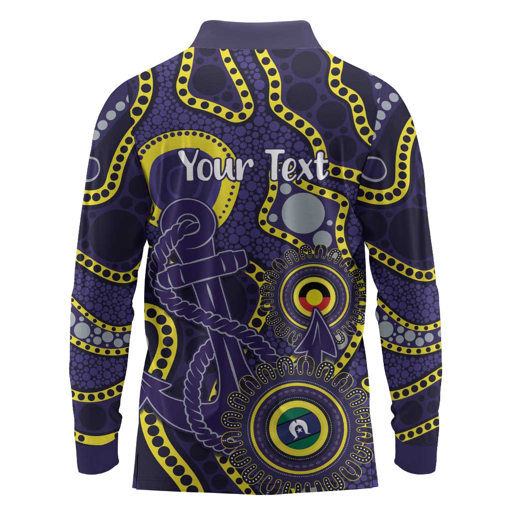 Dockers NAIDOC Week 2026 Personalised Long Sleeve Polo Shirt 50 Years of Deadly Aboriginal Art