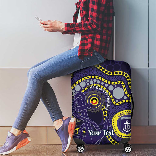 Dockers NAIDOC Week 2026 Personalised Luggage Cover 50 Years of Deadly Aboriginal Art