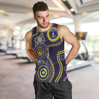 Dockers NAIDOC Week 2026 Personalised Men Tank Top 50 Years of Deadly Aboriginal Art