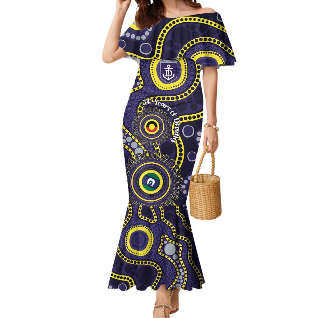 Dockers NAIDOC Week 2026 Personalised Mermaid Dress 50 Years of Deadly Aboriginal Art