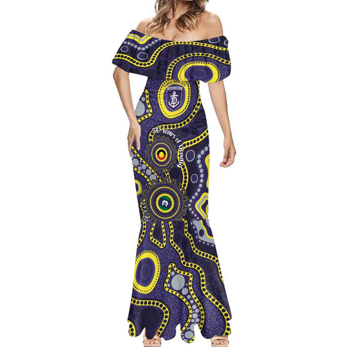 Dockers NAIDOC Week 2026 Personalised Mermaid Dress 50 Years of Deadly Aboriginal Art