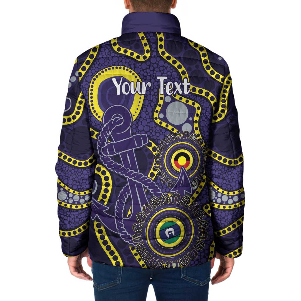 Dockers NAIDOC Week 2026 Personalised Padded Jacket 50 Years of Deadly Aboriginal Art
