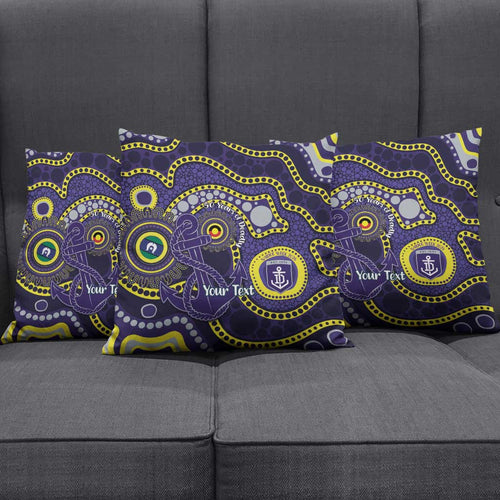 Dockers NAIDOC Week 2026 Personalised Pillow Cover 50 Years of Deadly Aboriginal Art