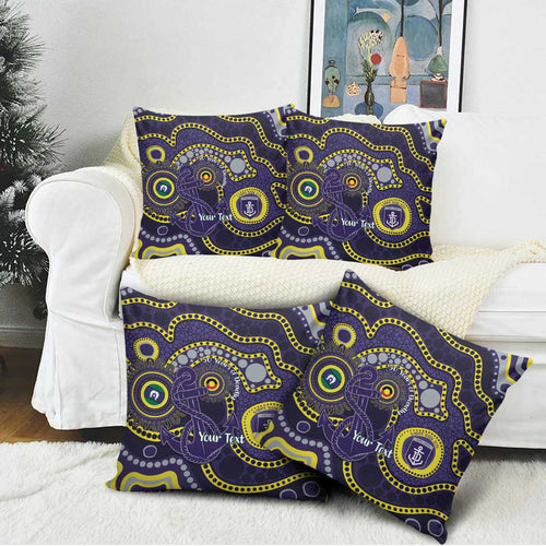 Dockers NAIDOC Week 2026 Personalised Pillow Cover 50 Years of Deadly Aboriginal Art