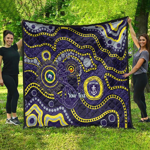 Dockers NAIDOC Week 2026 Personalised Quilt 50 Years of Deadly Aboriginal Art
