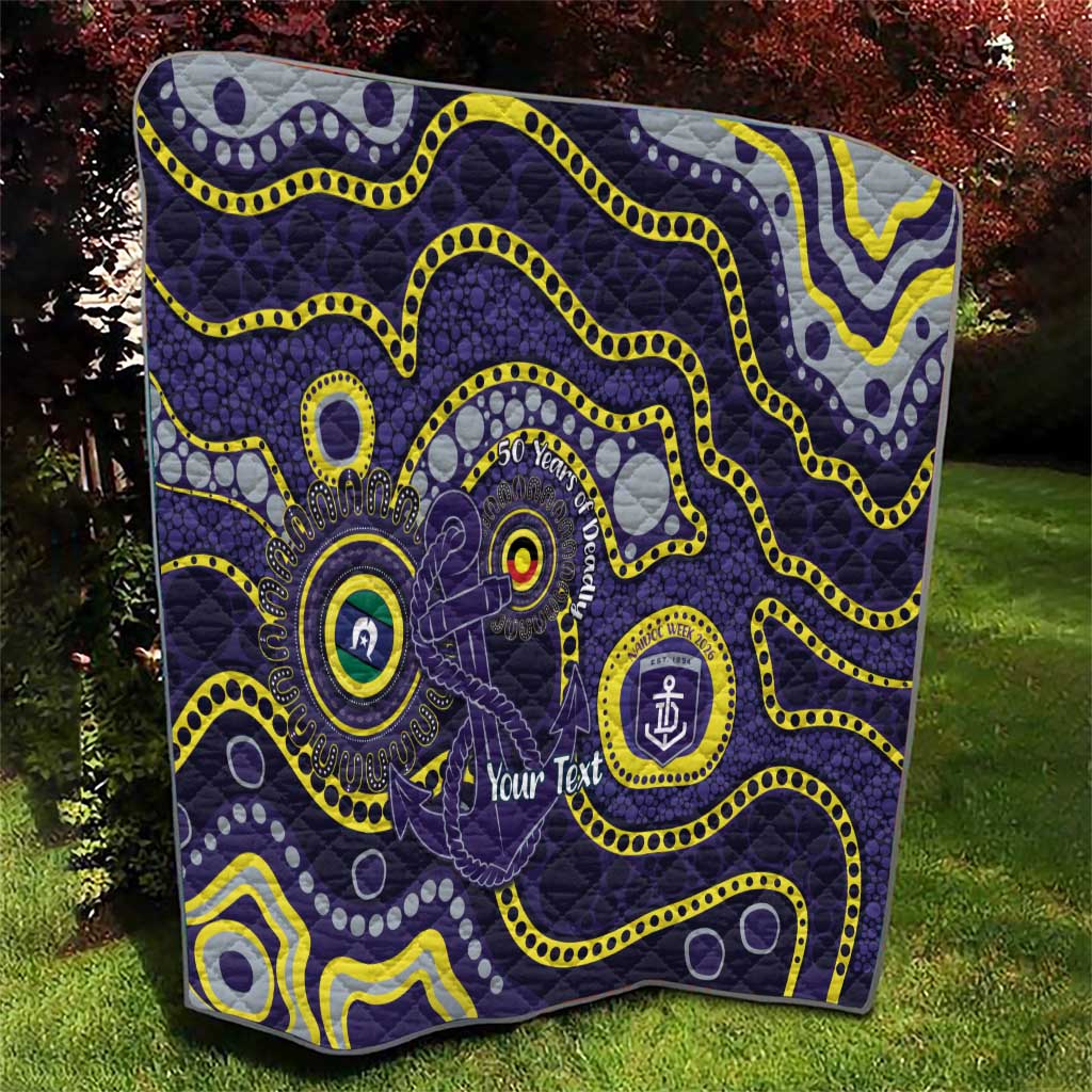 Dockers NAIDOC Week 2026 Personalised Quilt 50 Years of Deadly Aboriginal Art