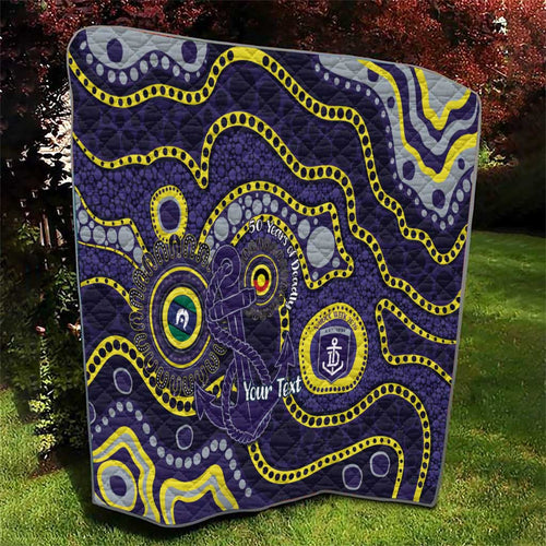 Dockers NAIDOC Week 2026 Personalised Quilt 50 Years of Deadly Aboriginal Art