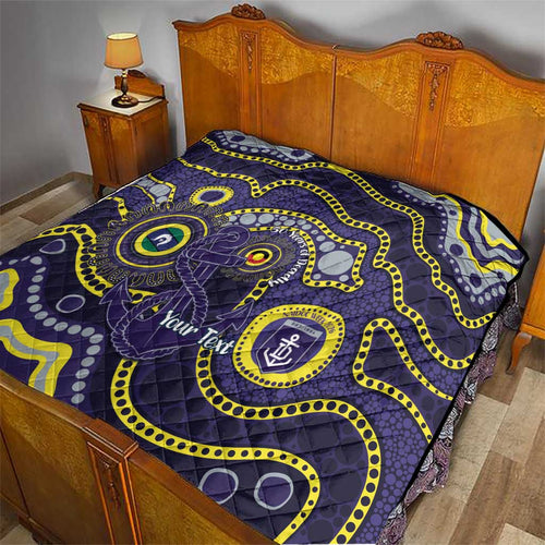 Dockers NAIDOC Week 2026 Personalised Quilt 50 Years of Deadly Aboriginal Art