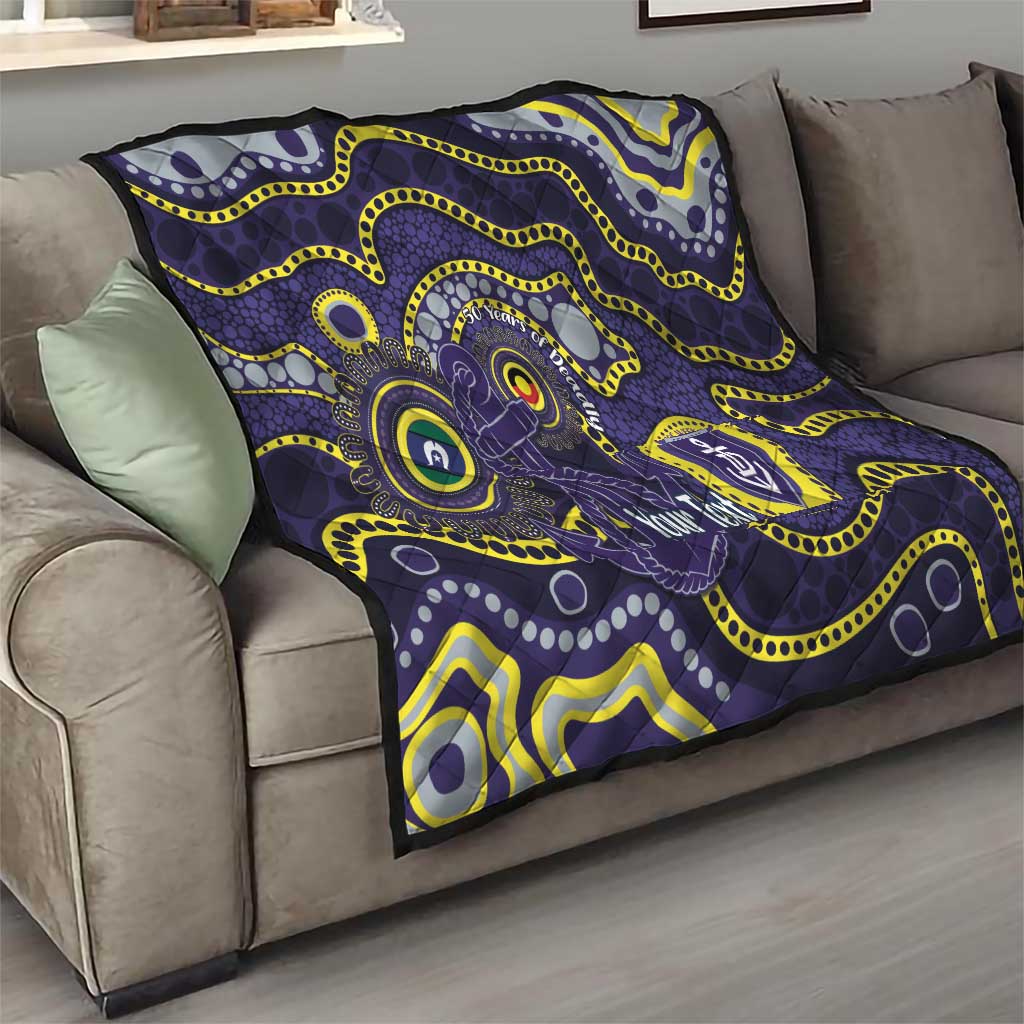 Dockers NAIDOC Week 2026 Personalised Quilt 50 Years of Deadly Aboriginal Art