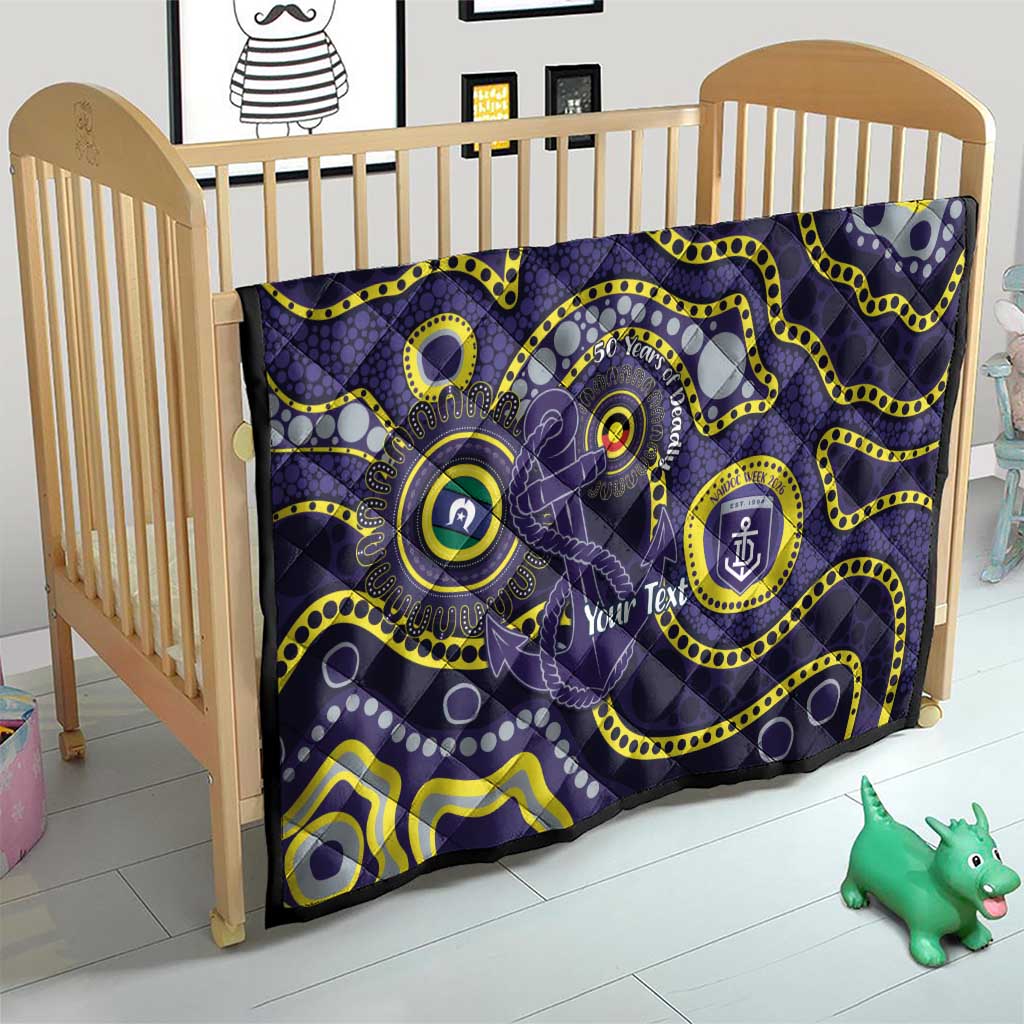 Dockers NAIDOC Week 2026 Personalised Quilt 50 Years of Deadly Aboriginal Art