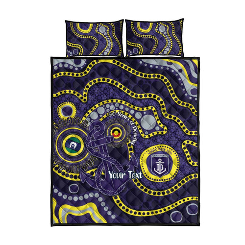 Dockers NAIDOC Week 2026 Personalised Quilt Bed Set 50 Years of Deadly Aboriginal Art