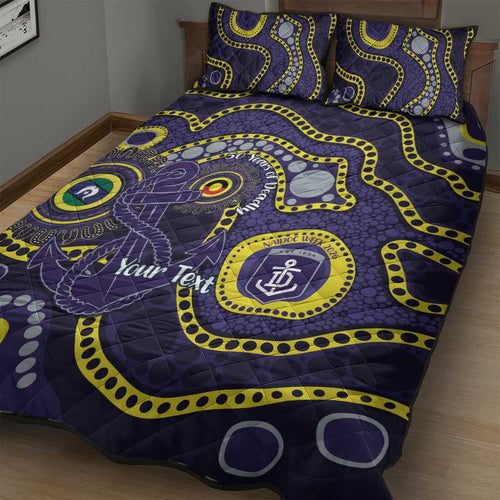 Dockers NAIDOC Week 2026 Personalised Quilt Bed Set 50 Years of Deadly Aboriginal Art