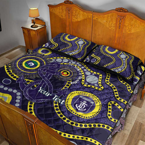 Dockers NAIDOC Week 2026 Personalised Quilt Bed Set 50 Years of Deadly Aboriginal Art