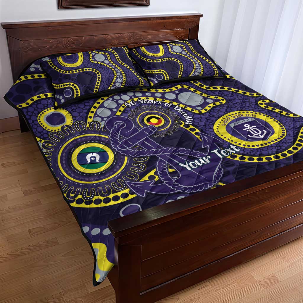 Dockers NAIDOC Week 2026 Personalised Quilt Bed Set 50 Years of Deadly Aboriginal Art
