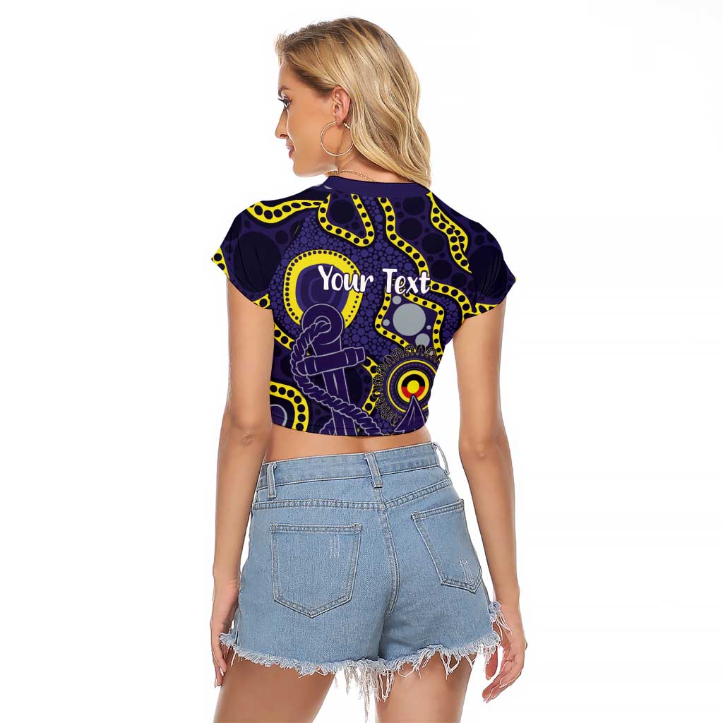 Dockers NAIDOC Week 2026 Personalised Raglan Cropped T Shirt 50 Years of Deadly Aboriginal Art