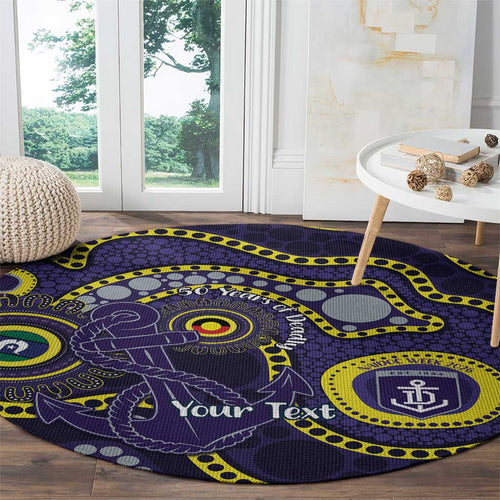 Dockers NAIDOC Week 2026 Personalised Round Carpet 50 Years of Deadly Aboriginal Art