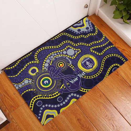 Dockers NAIDOC Week 2026 Personalised Rubber Doormat 50 Years of Deadly Aboriginal Art