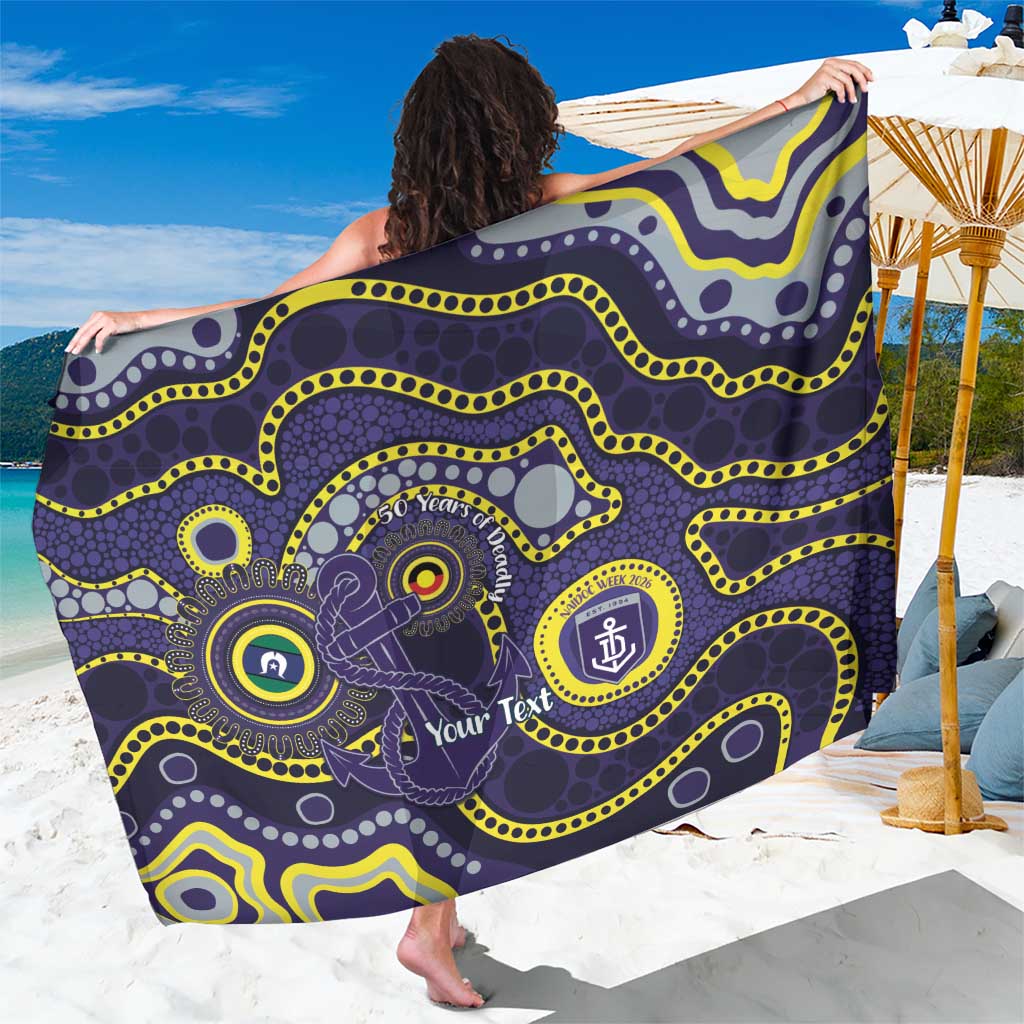 Dockers NAIDOC Week 2026 Personalised Sarong 50 Years of Deadly Aboriginal Art