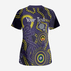Dockers NAIDOC Week 2026 Personalised Scrub Top 50 Years of Deadly Aboriginal Art