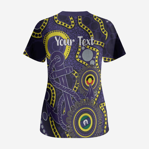 Dockers NAIDOC Week 2026 Personalised Scrub Top 50 Years of Deadly Aboriginal Art