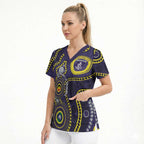 Dockers NAIDOC Week 2026 Personalised Scrub Top 50 Years of Deadly Aboriginal Art