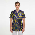 Dockers NAIDOC Week 2026 Personalised Scrub Top 50 Years of Deadly Aboriginal Art