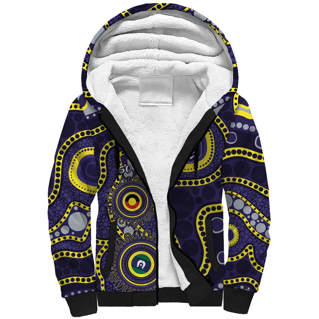 Dockers NAIDOC Week 2026 Personalised Sherpa Hoodie 50 Years of Deadly Aboriginal Art