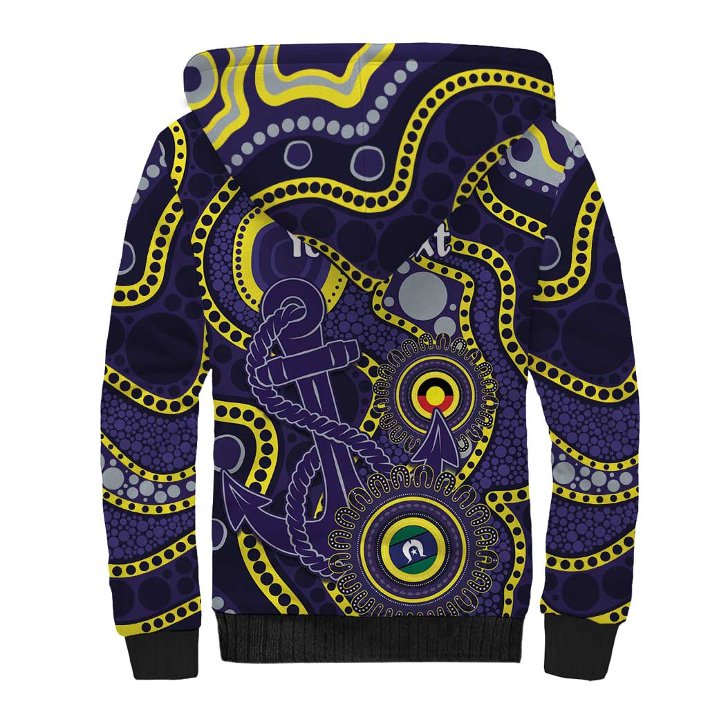 Dockers NAIDOC Week 2026 Personalised Sherpa Hoodie 50 Years of Deadly Aboriginal Art