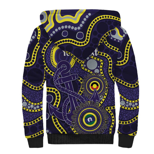 Dockers NAIDOC Week 2026 Personalised Sherpa Hoodie 50 Years of Deadly Aboriginal Art
